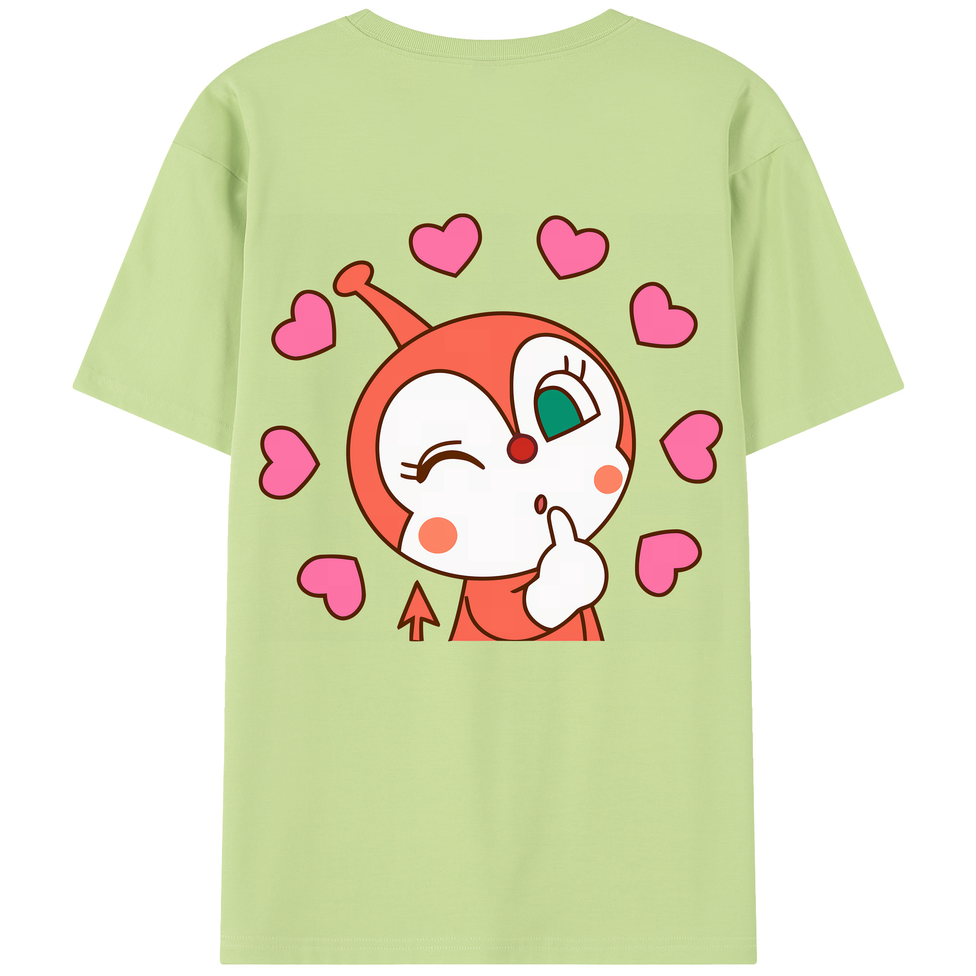 （画像用） アンパンマン Anpanman 綿100％半袖Tシャツ（背面プリント）